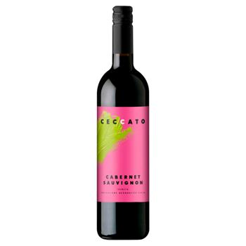 Вино Ceccato Cabernet Sauvignon червоне сухе 0,75л - купити, ціни на МегаМаркет - фото 1