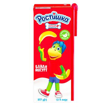 Йогурт Ростишка Банан 1,5% 207г - купити, ціни на  - фото 1