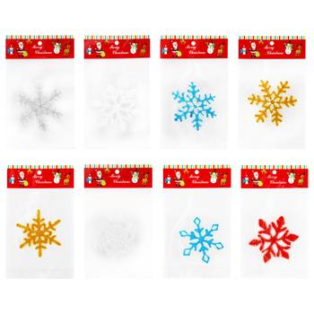 Наклейка новорічна Angel Gifts на вікна в асортименті