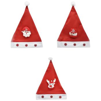 Колпак Санты Actuel с подсветкой 30х36см в ассортименте