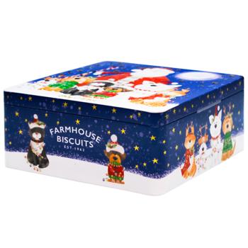 Печенье Farmhouse Biscuits Santa, Cat & Dog овсяное с клюквой и кусочками белого шоколада 250г - купить, цены на WINETIME - фото 3