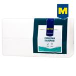 Салфетки Metro Professional белые 1/8 двухслойные 33x33см 250шт
