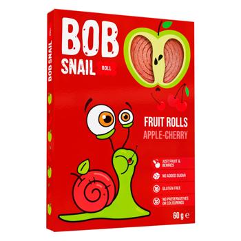 Цукерки Bob Snail натуральні яблучно-вишневі 60г