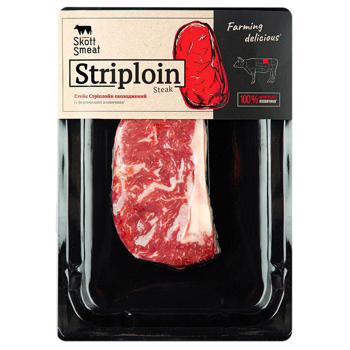 Beef Loin Steak Striploin SS vacuum packing - buy, prices for MegaMarket - photo 1