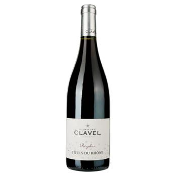 Вино Clavel Regulus Cotes du Rhone красное сухое 12.5% 0,75л - купить, цены на МегаМаркет - фото 1