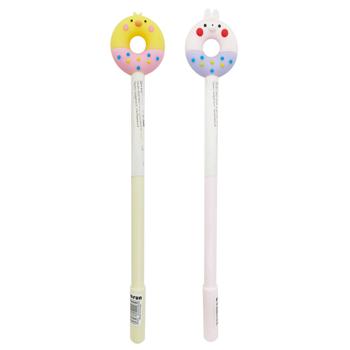 Ручка гелевая Пончик в ассортименте - купить, цены на Чудо Маркет - фото 1