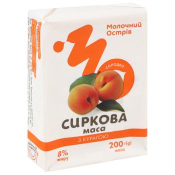 Паста сиркова Молочний Острів 8% солодка з курагою 200 г - купити, ціни на Епіцентр FOOD - фото 2