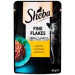 Sheba Fine Flakes Wet Food with Chicken for Cats 85g