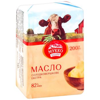 Масло Мукко солодковершкове 82% 200г - купити, ціни на КОСМОС - фото 1