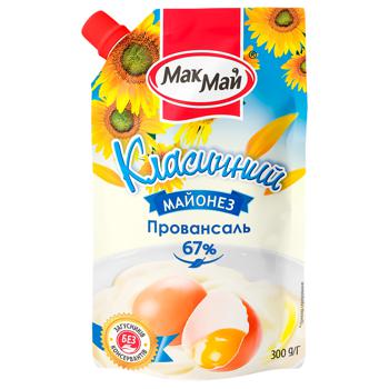 Майонез Мак Май Натуральный Классический 67% 300г - купить, цены на Auchan - фото 1