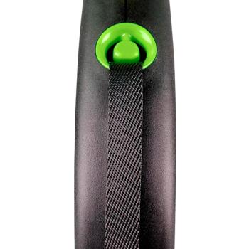 Flexi Black Design Roulette Leash with Tape М Up to 25kg 5m Black/Green - buy, prices for MasterZoo - photo 2