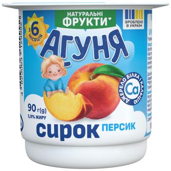 Agunya Peach Curd Cheese 3.9% 90g - buy, prices for COSMOS - photo 1