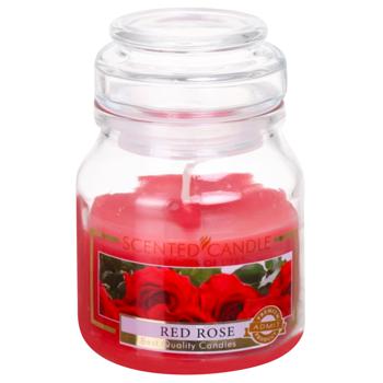 Admit Red Rose Сandle in Glass Jar - buy, prices for Supermarket "Kharkiv" - photo 1