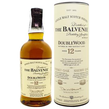 Віскі Balvenie Double Wood 12 років 40% 0,7л - купити, ціни на КОСМОС - фото 1