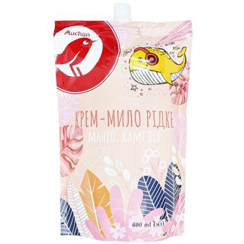 Auchan Mango Caramel Liquid Cream-soap 600ml - buy, prices for Auchan - photo 1