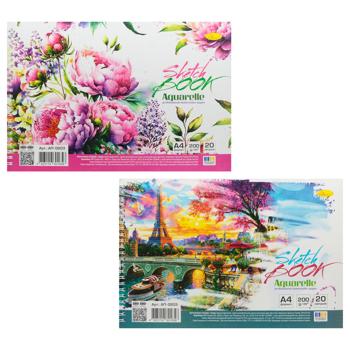 Apelsin Aquarelle Sketchbook A4 20 Sheets - buy, prices for EKO Market - photo 1