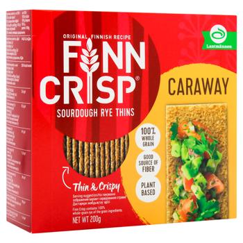 Finn Crisp With Cumin Rye Crispbread 200g - buy, prices for Supermarket "Kharkiv" - photo 1