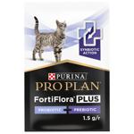 Пробіотик з пребіотиком для котів Purina Pro Plan FortiFlora Plus для підтримки мікрофлори шлунково-кишкового тракту 1шт х 1,5г