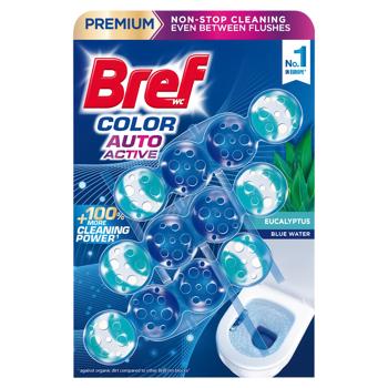 Блок для унитаза Bref Color Aktiv Эвкалипт 3х50г - купить, цены на METRO - фото 2