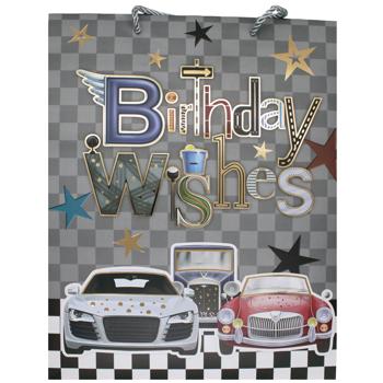 Пакет подарунковий паперовий 30*39*12см - купити, ціни на КОСМОС - фото 2