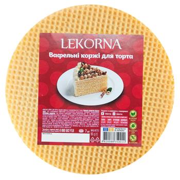 Вафельні коржі для торта Lekorna 65г