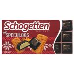 Шоколад молочний Schogetten з молочною начинкою та шматочками печива Speculoos 100г