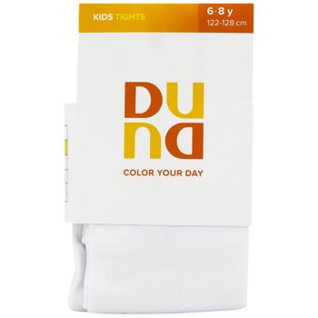 Duna White Children's Tights 122-128s