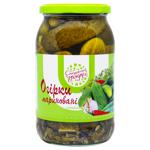 S Babushkinoy Gryadki Marinated Cucumbers 850g