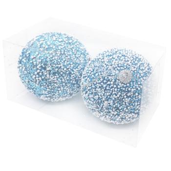 Plastic Christmas Balls 10cm 2pcs - buy, prices for - photo 3