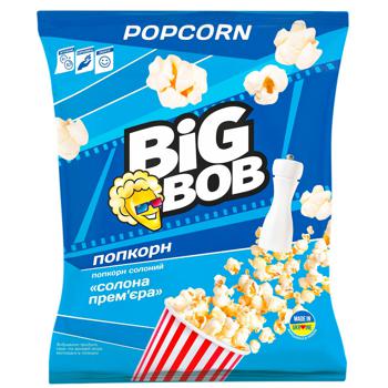 Попкорн Big Bob Солона Прем'єра солоний 80г - купити, ціни на NOVUS - фото 1