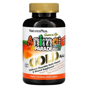 Natures Plus Animal Parade Gold Orange Flavored Children's Multivitamin and Mineral 120 chewables - buy, prices for Biotus - photo 1