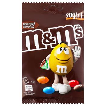 Драже M&M's шоколад 90г