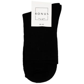 Bonus Men's Winter Terry Socks 2544 s.25-27 Black