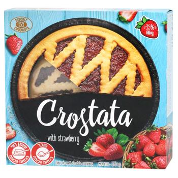 Biscuit-Chocolate Сrostata Strawberry Pie 370g - buy, prices for NOVUS - photo 1