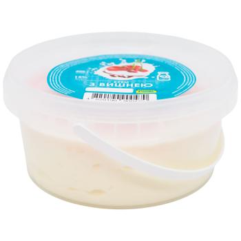 Крем сметанний Молочний дар вишня 15% 400г - купити, ціни на ЕКО Маркет - фото 1