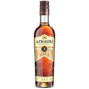 Коньяк Украины Aznauri 3 года 40% 250мл - купить, цены на AlcoHub - фото 1