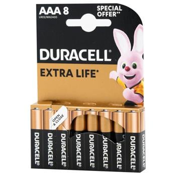 Батарейки Duracell AAA лужні 8шт - купити, ціни на Auchan - фото 2