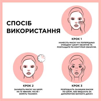 Маска Garnier Skin Naturals з кокосовим молоком для обличчя 28г - купити, ціни на METRO - фото 3