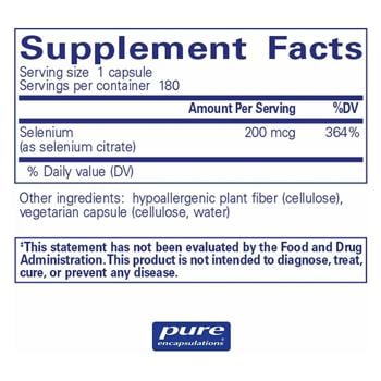 Pure Encapsulations Selenium Citrate 180 capsules - buy, prices for Biotus - photo 2