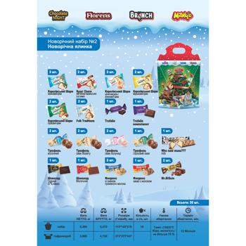 Набір солодощів новорічний АВК №2 Новорічна ялинка 300г - купити, ціни на МегаМаркет - фото 2