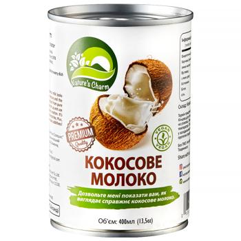 Молоко Nature's Charm кокосове 400мл - купити, ціни на Grono - фото 1
