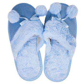 Тапочки домашние женские Greenwich с бантом р.36-41 в ассортименте - купить, цены на КОСМОС - фото 3