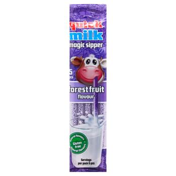Трубочки Quick Milk для молока со вкусом лесных ягод 30г 5шт