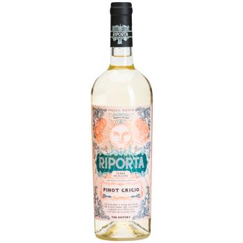 Riporta Pinot Grigio White Dry Wine 12% 0.75l