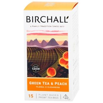 Birchall Green Tea with Peach 15pcs - buy, prices for WINETIME - photo 1