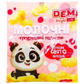Палочки кукурузные D.E.M.I. Молочные 200г - купить, цены на WINETIME - фото 1