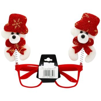 Прикраса д/свята Carnival Окуляри декоративні H 4-17 - купить, цены на МегаМаркет - фото 5