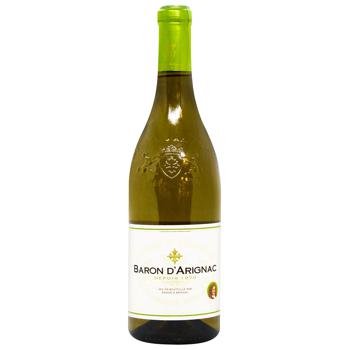 Baron d`Arignac Blanc de Blancs White Dry Wine 11% 0.75l - buy, prices for Za Raz - photo 1