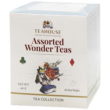 Чай Асорті Wonder Teas у пірамідках к/у 16*2,5г Teahouse