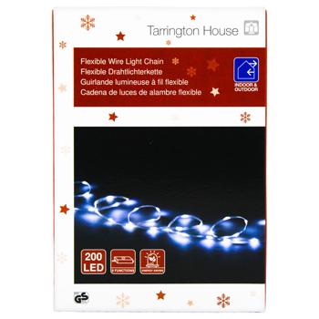 Гирлянда Tarrington House светодиодная холодный белый 200LED 10м - купить, цены на - фото 4